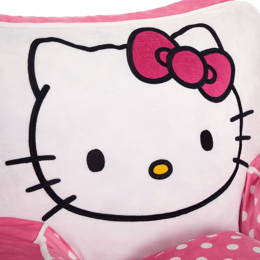 Hello Kitty Kids' Compressed Foam Plush Chair Pink
