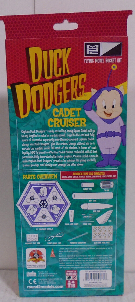 MPC FLYING MODEL ROCKET KITS 2 DUCK DODGERS & 1 STAR TREK