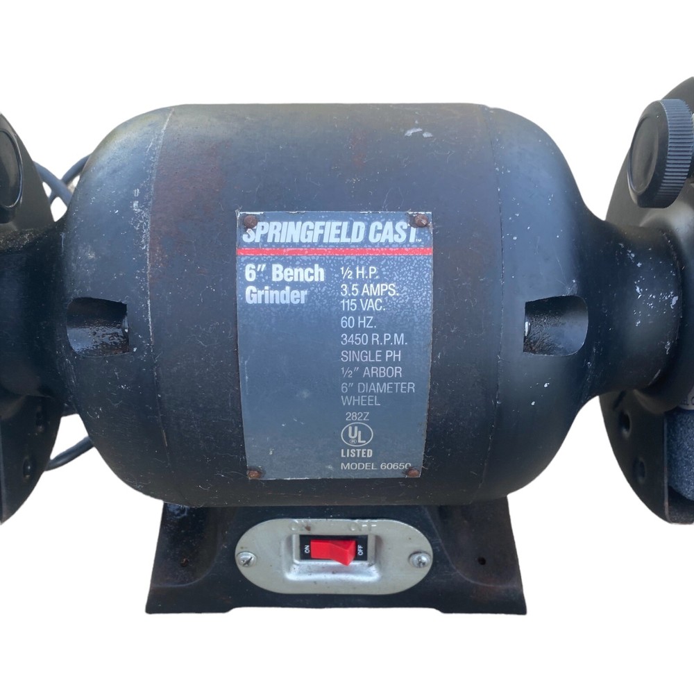 Springfield Cast 6" Bench Grinder