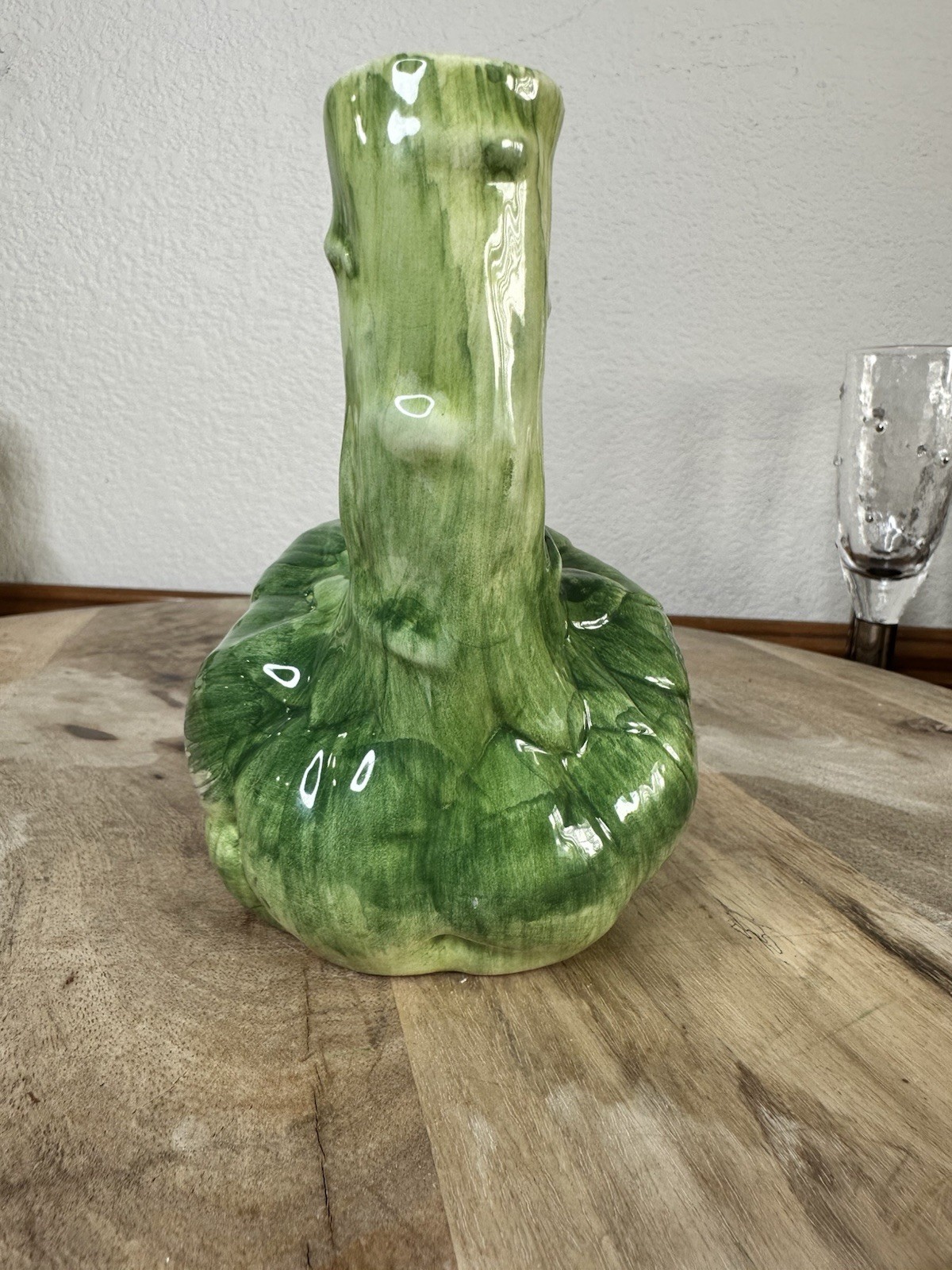 Artichoke Vase Bottle Ceramic Vegetable Decor Italian Majolica