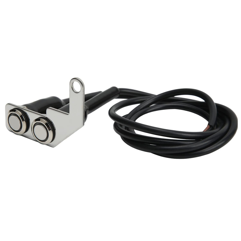 Motorcycle Handlebar Switch LED ON/OFF Headlight Fog Light - Stainless Bracket