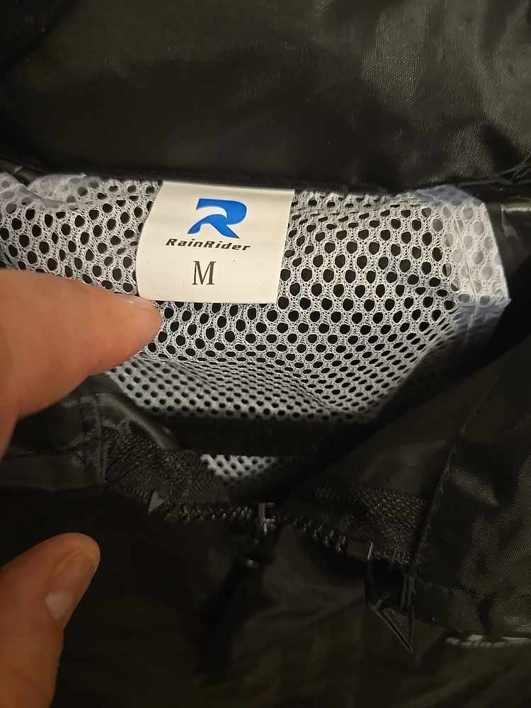 Rain Rider Rain Mens Jacket Medium black waterproof Black
