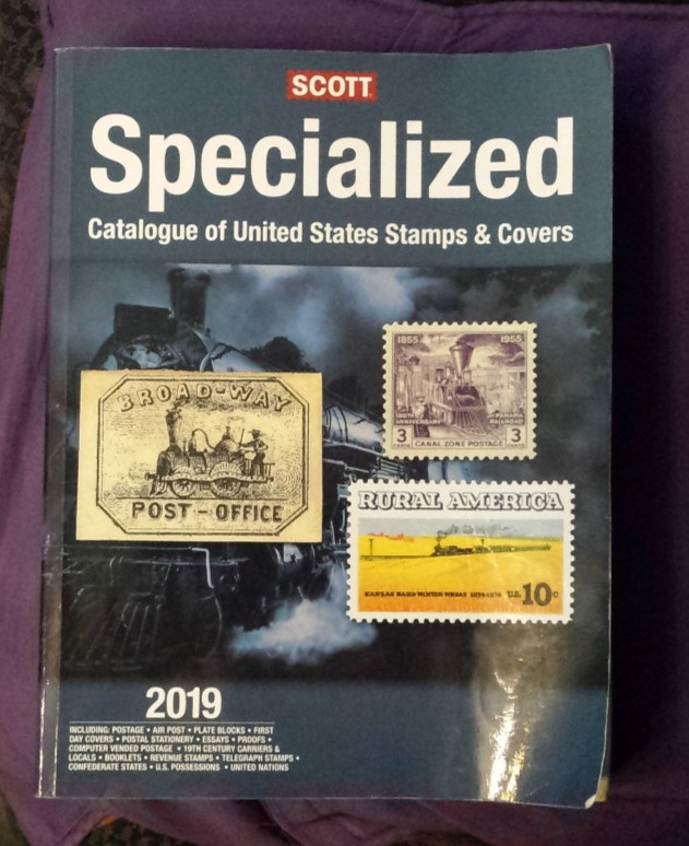 SCOTT Specialized  Catalogue of US Stamps & Covers 2019 - paperback