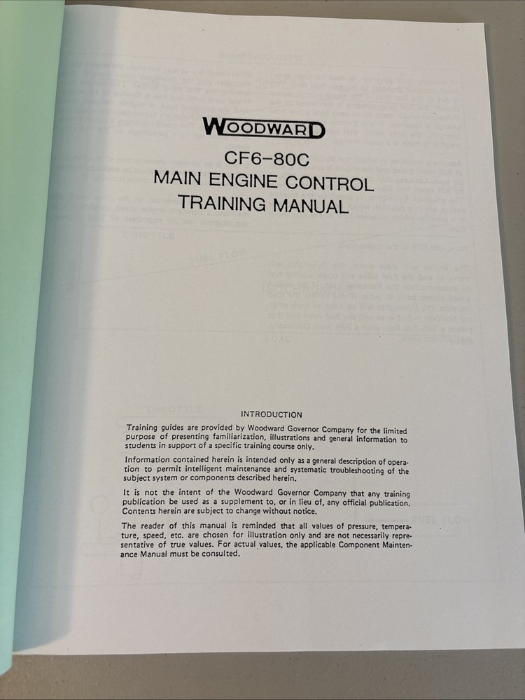 Woodward CF6-80C Main Engine Control Training Manual