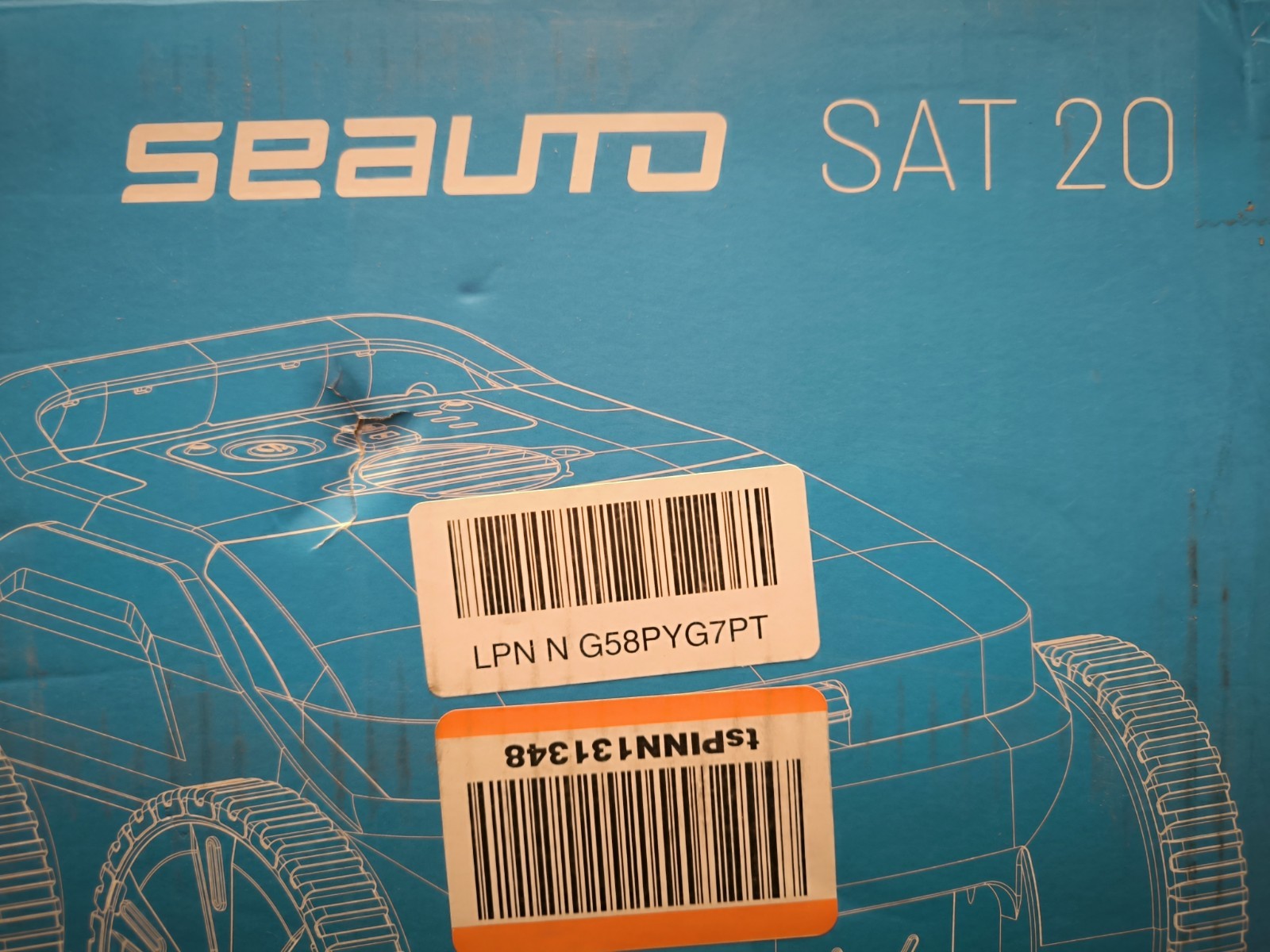 SEAUTO SAT 20 Cordless Robotic Pool Vacuum Cleaner FACTORY TESTED INSPECTED