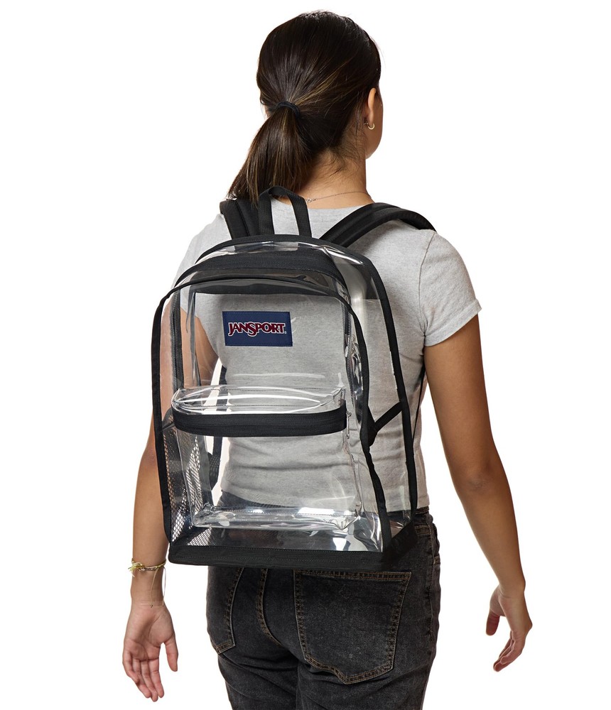 JanSport Clear Pack – 25.5L Transparent Backpack, Large Main Large,