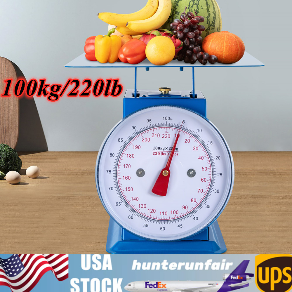 220-LBS Heavy Duty Portion-Control Mechanical Dial Scale Industrial Dial Scale
