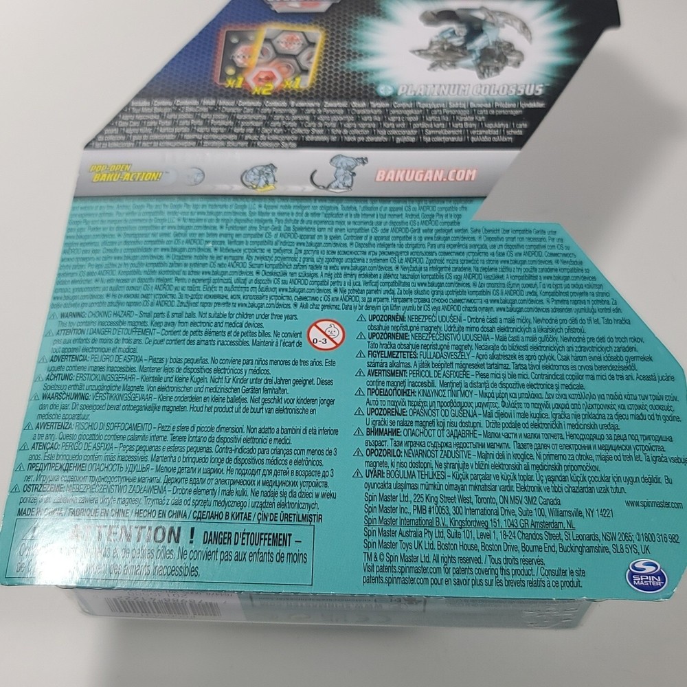 SpinMaster Bakugan Evolutions Platinum Series True metal Colossus