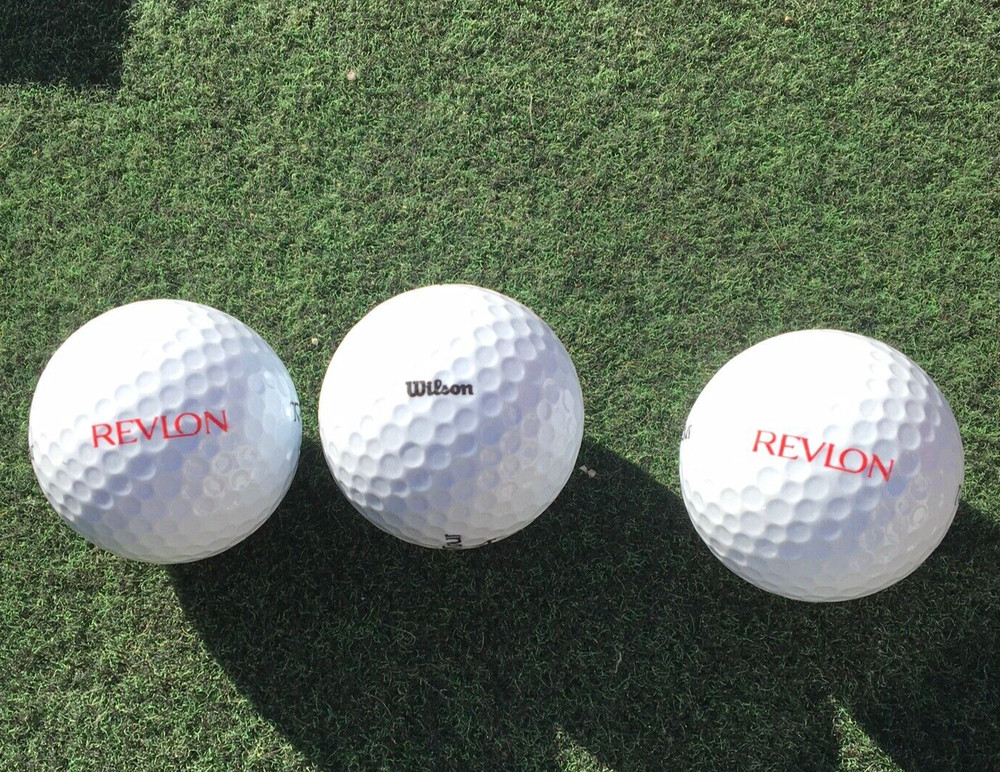 Revlon Logo Golf Ball 3-pack