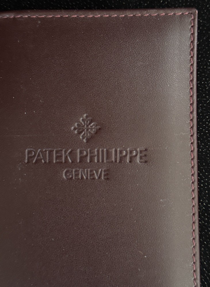 PATEK PHILIPPE LEATHER FOLDER with CERTIFICATE & MOVEMENTS BOOKLET & PAMPHLET