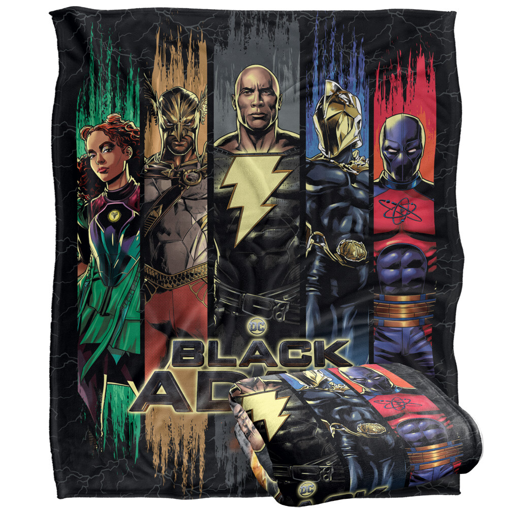 Black Adam Players Silky Touch Super Soft Throw Blanket