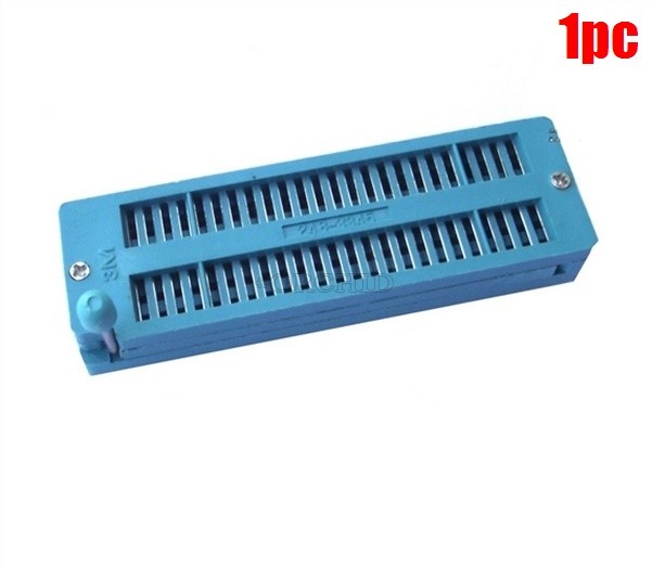 48 Pin Universal Zif Dip Tester Test Socket Solder Silver pg