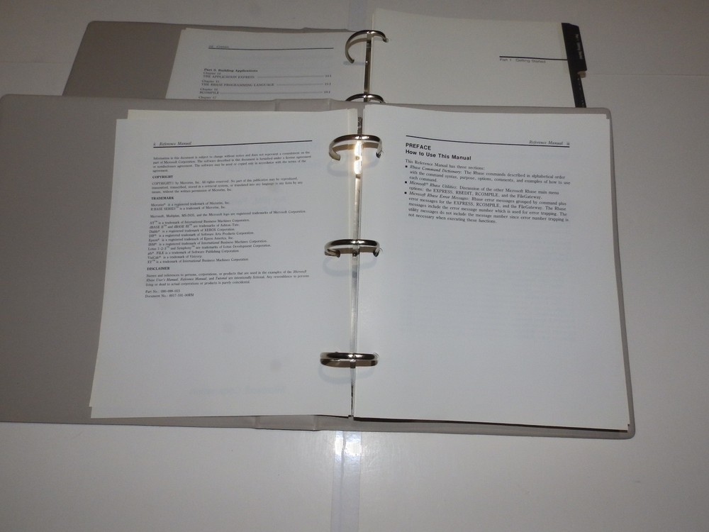Vintage Software - Microsoft RBase Database Management System (5.25" diskettes)