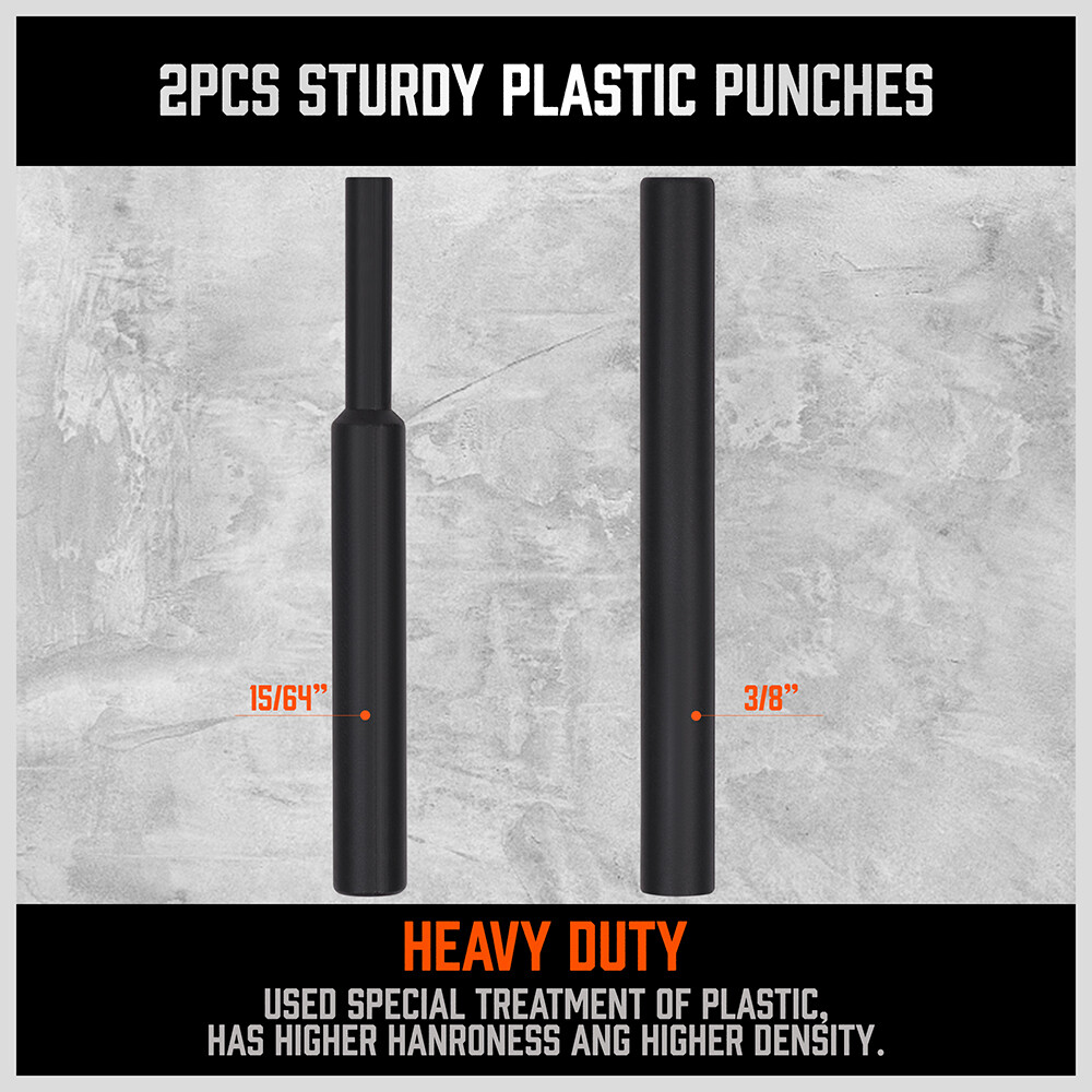 22pc Roll Pin Punch Set Double-Faced Hammer Brass Steel Gunsmith Maintenance