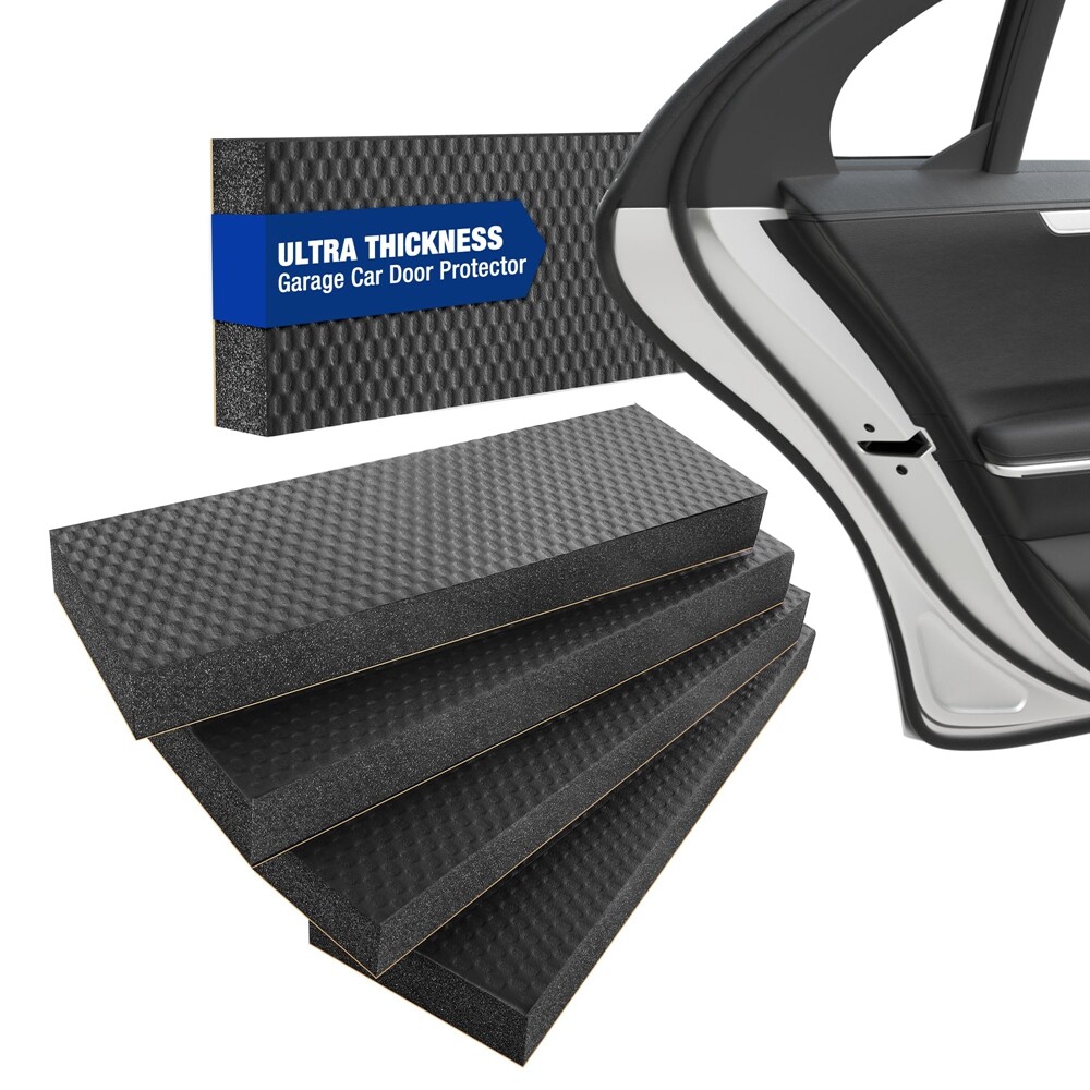 WORKPRO Garage Wall Protector 4PACK Garage Car Door Protector Foam Bumper Guards
