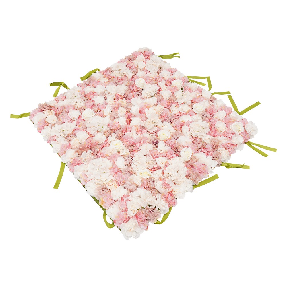 Silk Rose Flower Wall Backdrop Artificial Flower Wall Panel For Wedding Decor