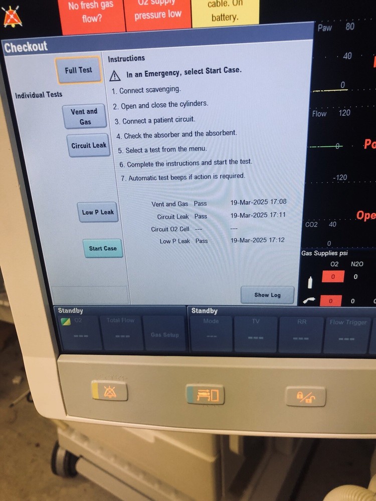 Datex Ohmeda, GE, AVANCE CS2 display Screen, CPU