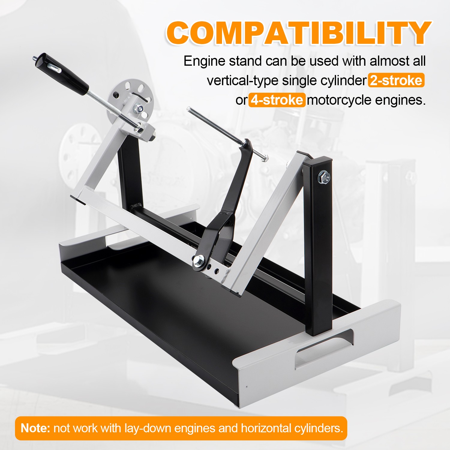 Engine Stand For 2 & 4 stroke Single Cylinder Engines Motorcycle, ATV,Dirt Bike