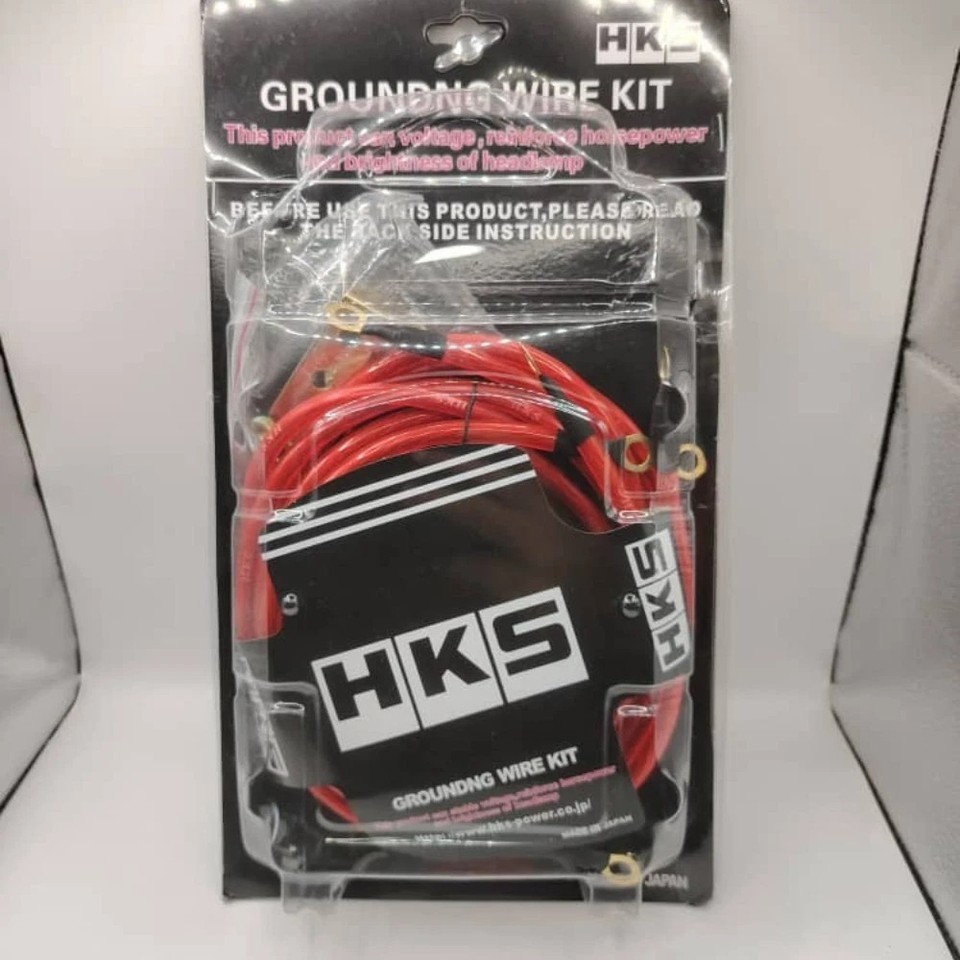 Universal 5 Points HKS Super Earth Cable Wire Grounding Kit Performance Red