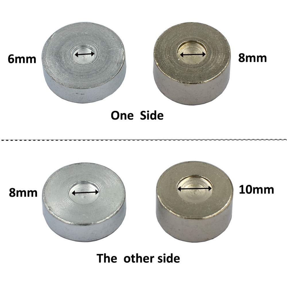 DGOL 7 pcs Metal Domed Rivet Fixing Setting Tool Spike 7pcs Setter