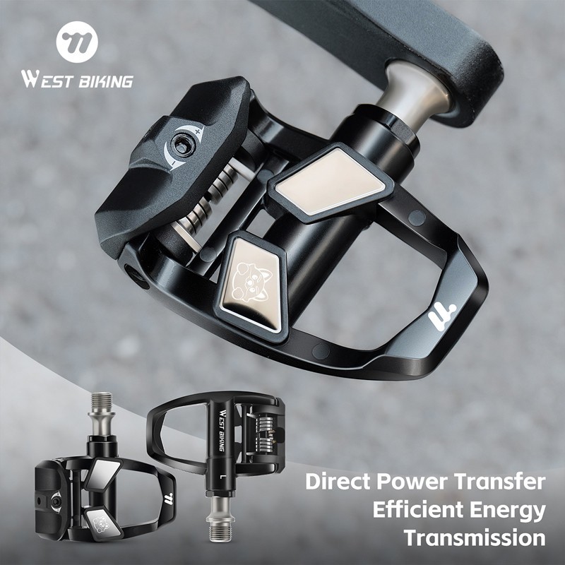 WEST BIKING 3 Bearings Bicycle Clipless Pedals with Cleats for Look System