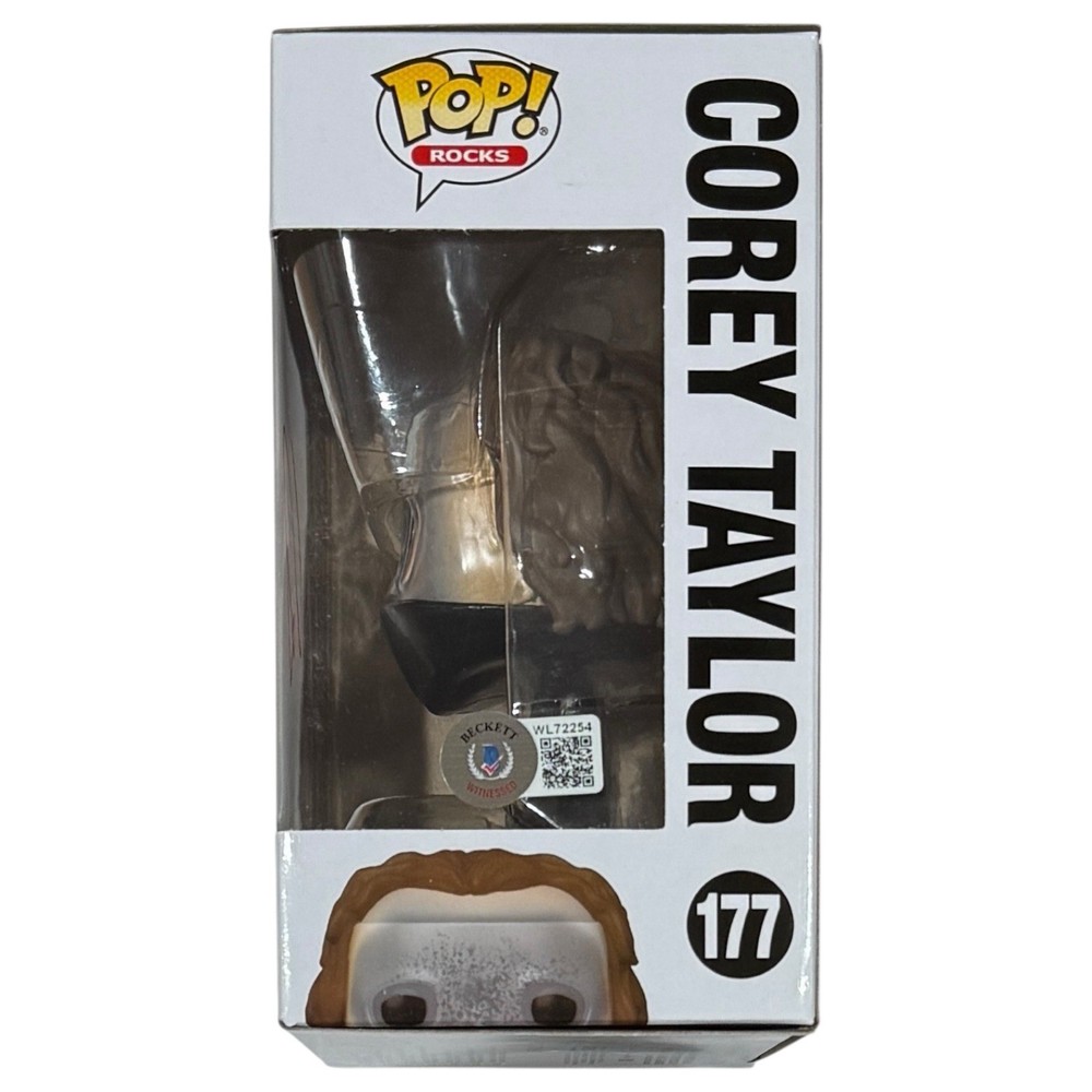 Corey Taylor Slipknot Signed Autograph Funko Pop Rocks #177 Proof Beckett COA