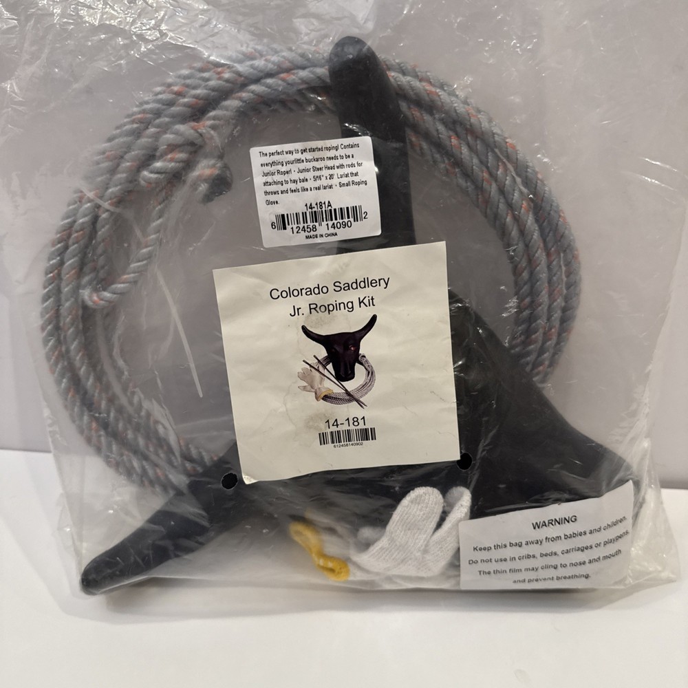 The Junior Roping Kit | Complete Kids Rodeo Set | Practice Dummy Steer Head, ...