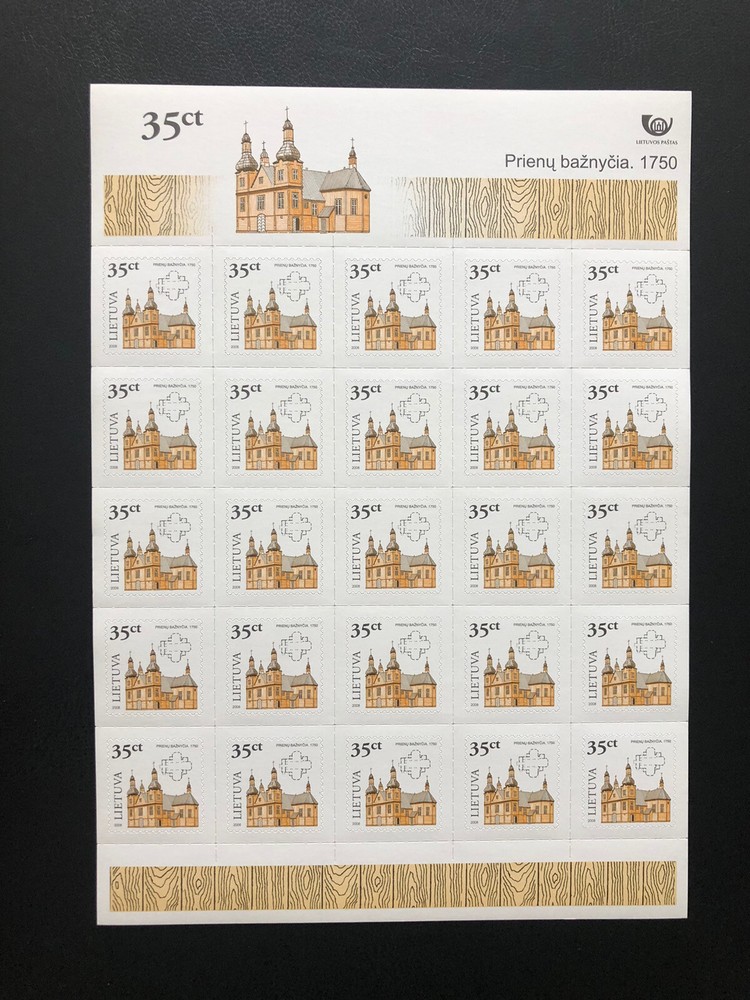 Lithuania 2008 Mi 957I MNH Full Sheet