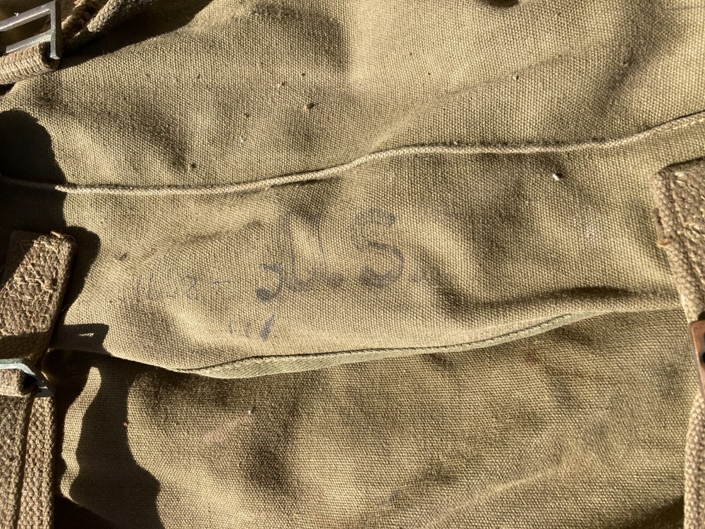 ORIGINAL WWII US ARMY INFANTRY M1945 LOWER COMBAT FIELD PACK-OD#7, Kadin, 1945