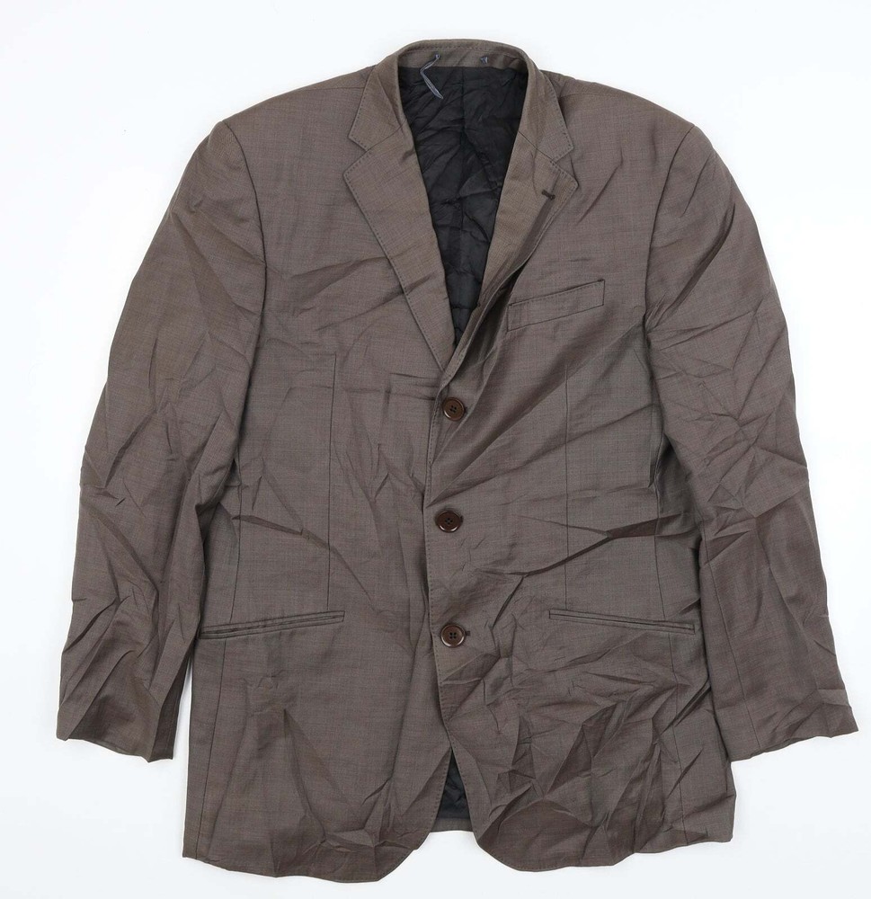 NEXT Mens Brown Wool Blend Blazer Size L