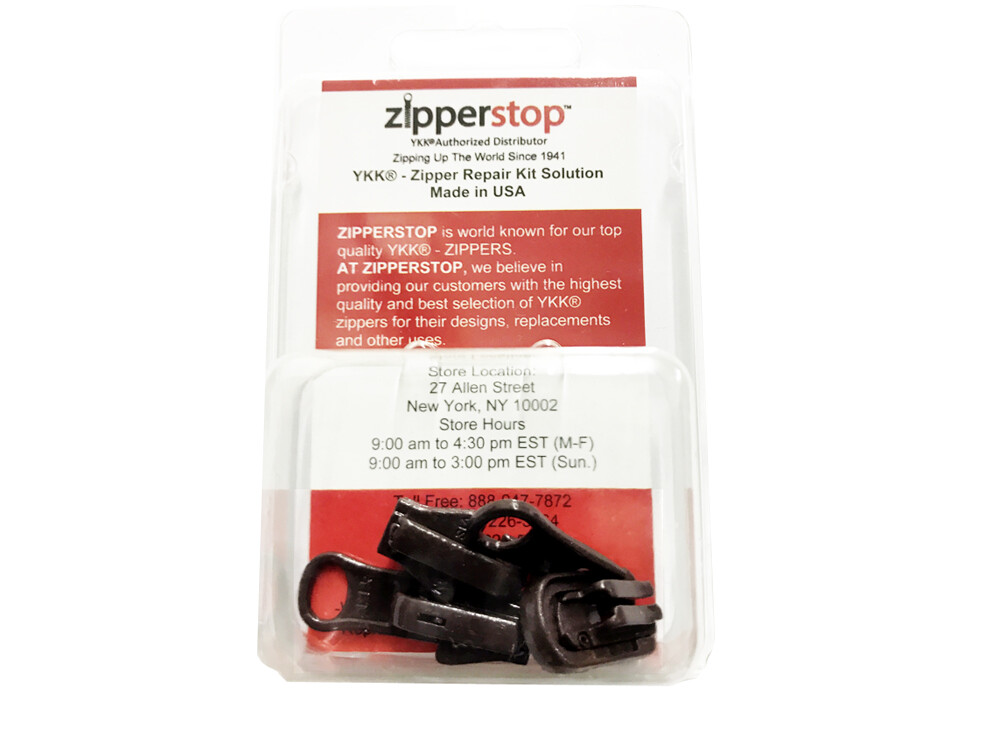 3 Pulls YKK Kit #5 Molded Reversible Fancy Pulls Vislon slider