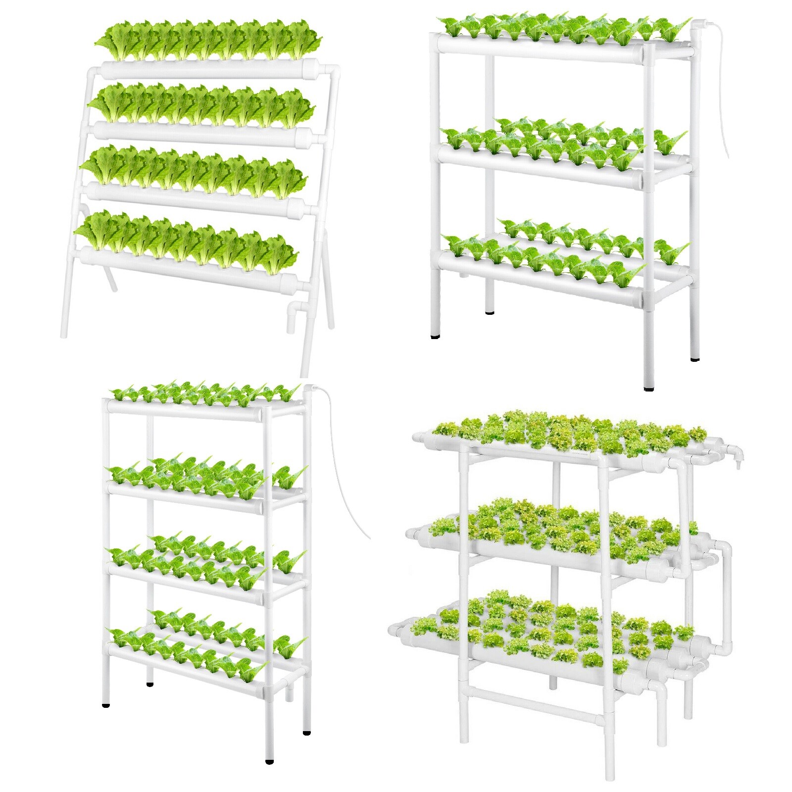 VIVOSUN Hydroponic Site Grow Kit Hydroponics System 36 54 72 90 108 Plant Sites