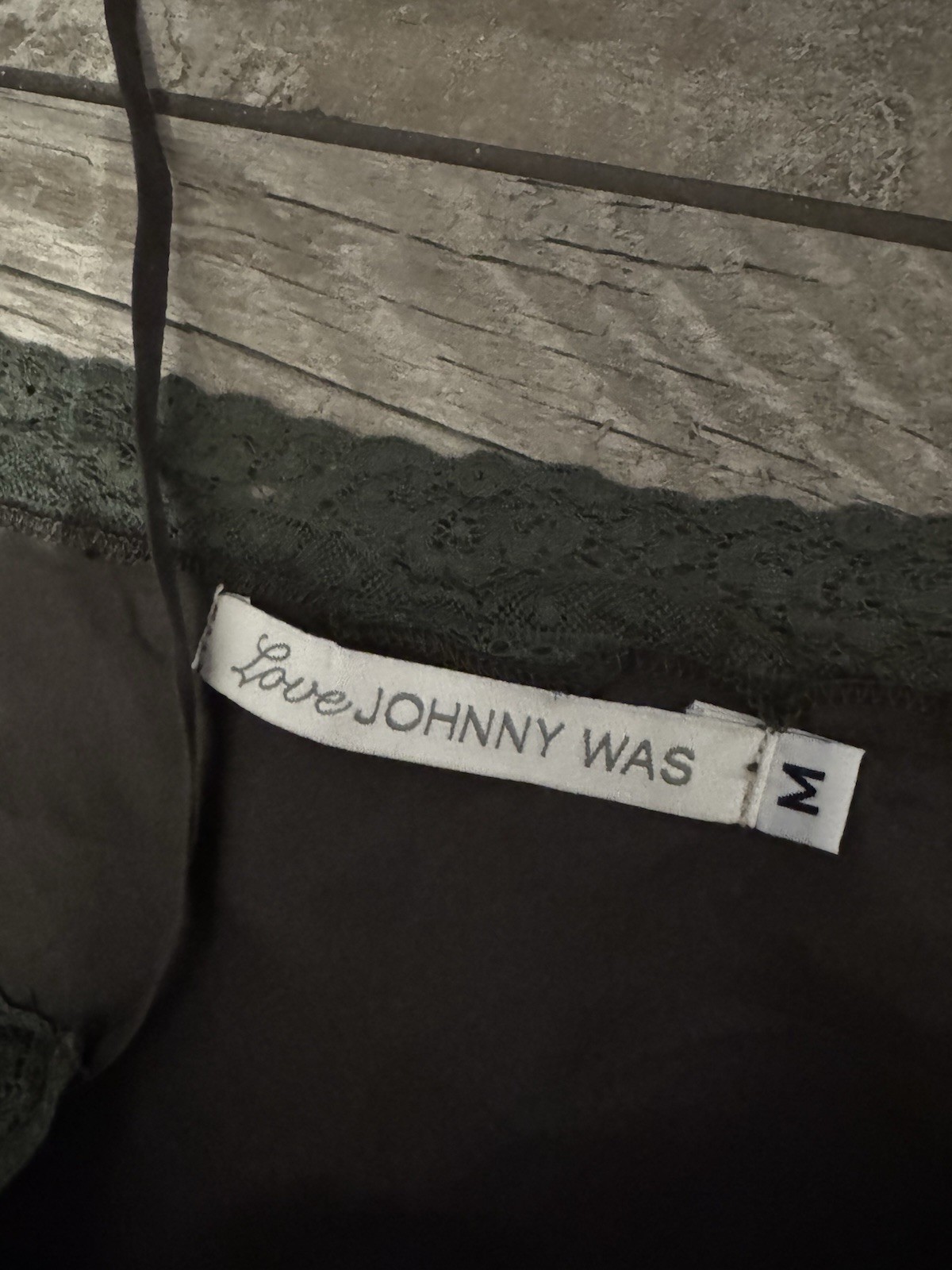 Johnny Was Love Silk Cami Lace Trim Lingerie Size M