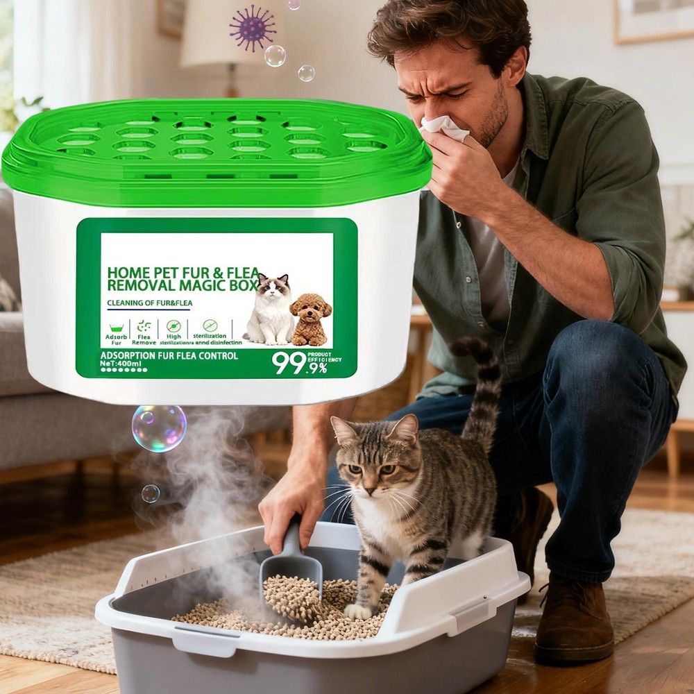 2pcs Home Pet Fur & Odor Removal Magic Box Multi-functional Air Magic Box