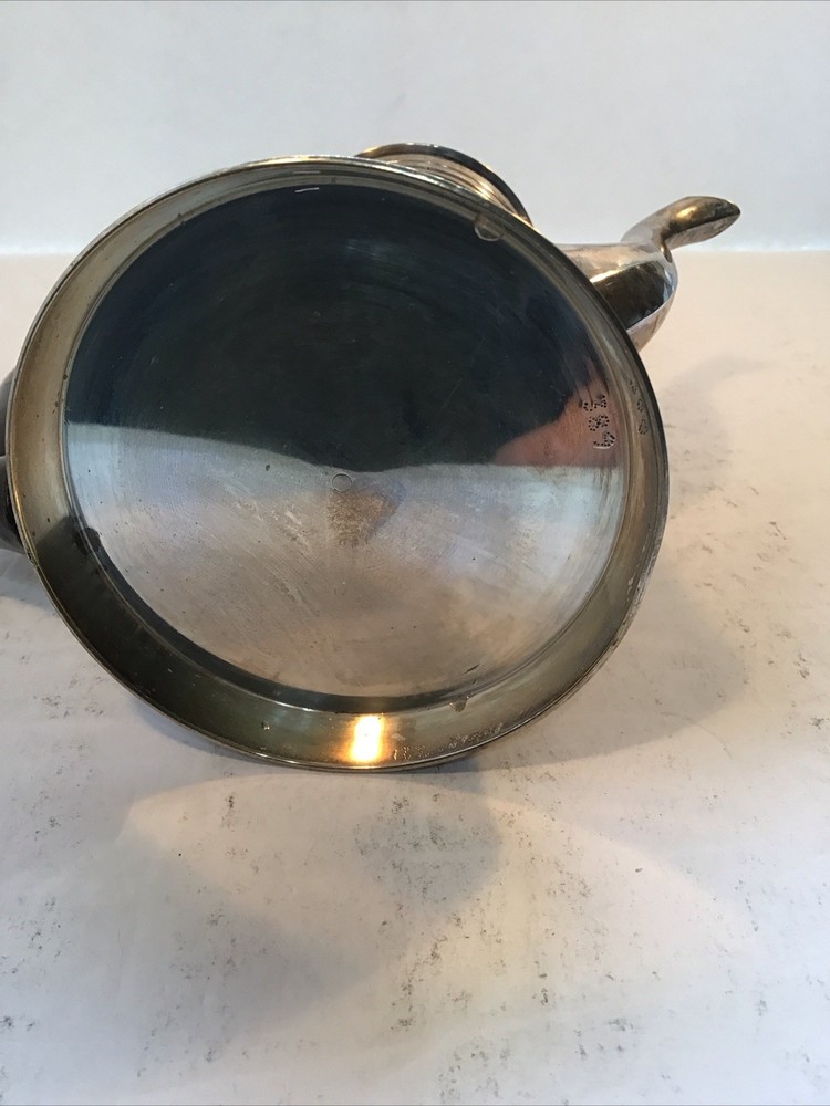 Metal Teapot Pitcher 8.5” Vintage Black Handle