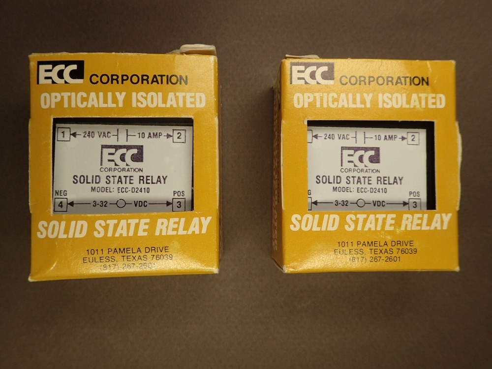 (Qty. 2) Optically Isolated Solid State Relay, unused