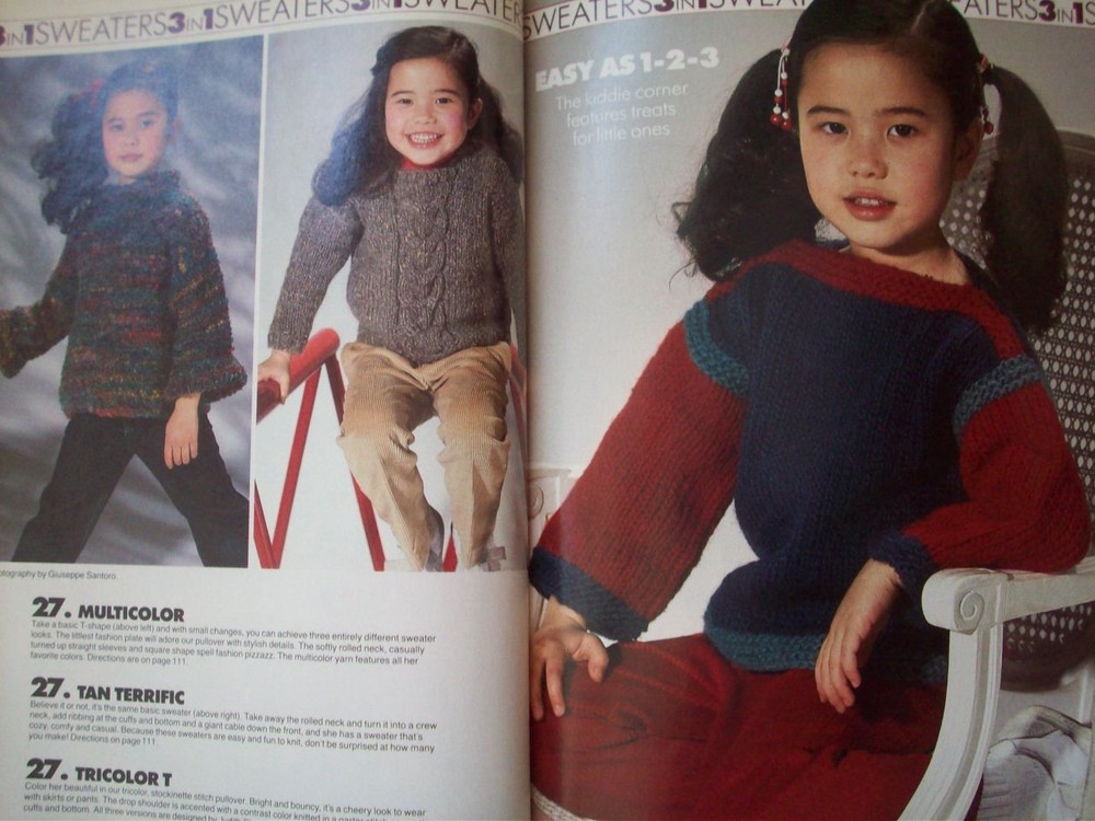 Premier Issue 1985 Knitting with Simplicity patterns sweaters 30 designs