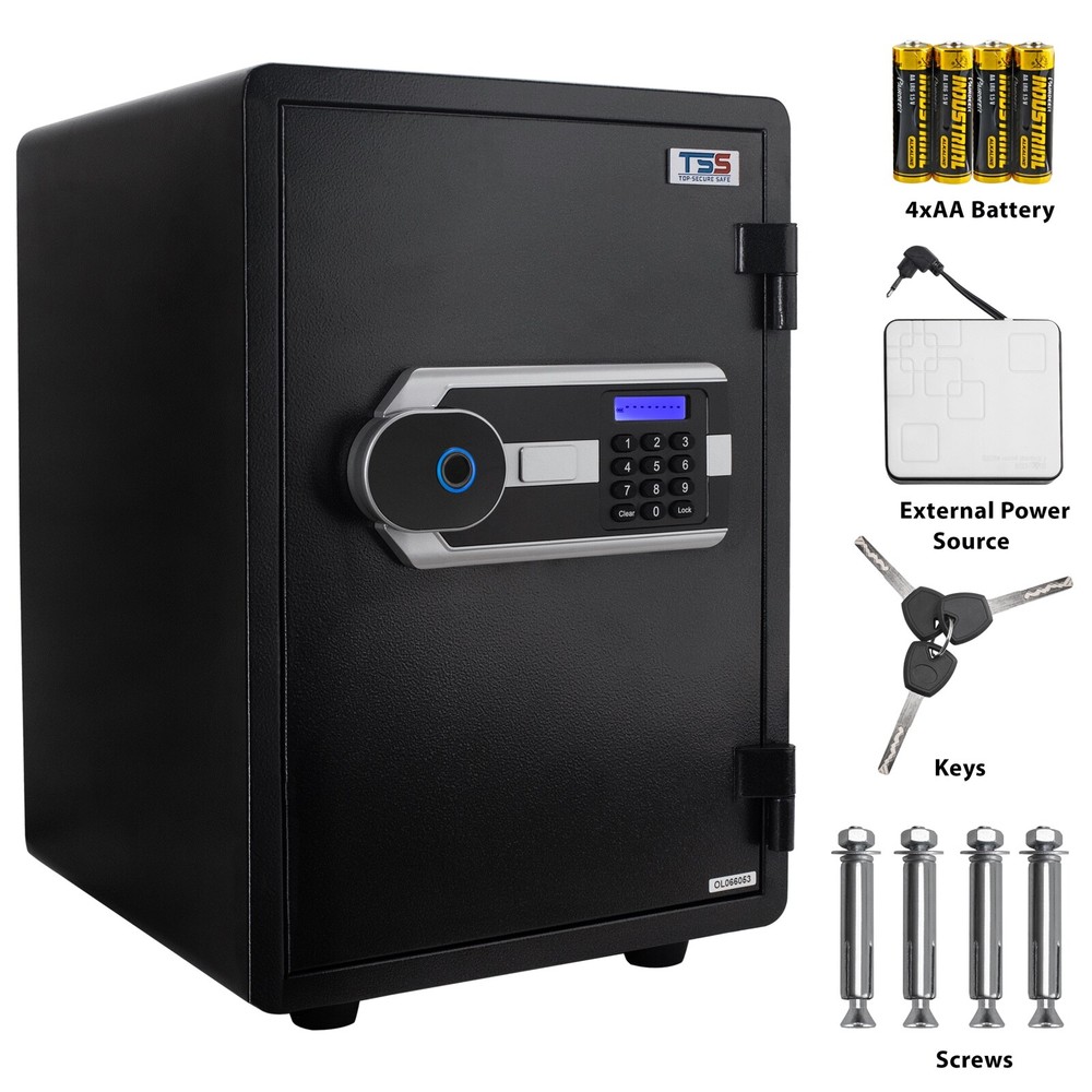 Fireproof Safe Box -Valuables & Documents Secure Combination Lock , Home Office