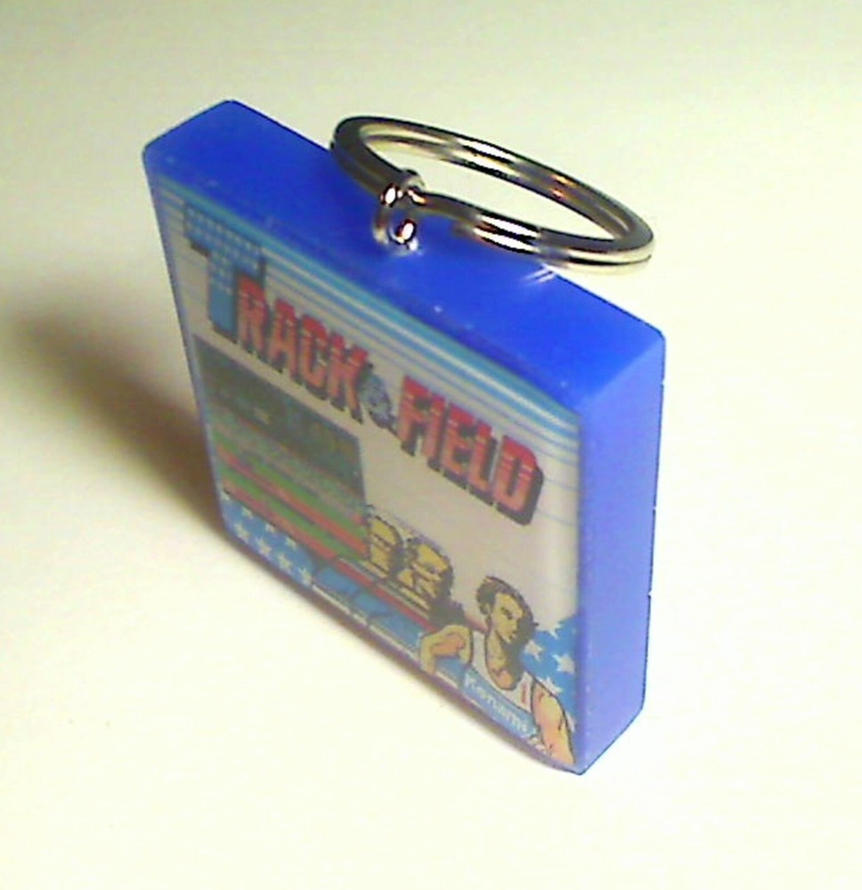 Track & Field Arcade Coin Door accessory Keychain