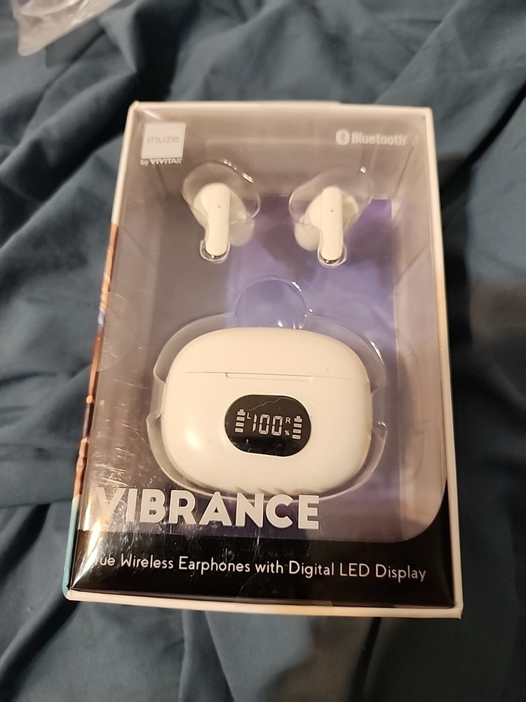 Wireless Earbuds, Bluetooth Headphones with Charging Case Vibrance