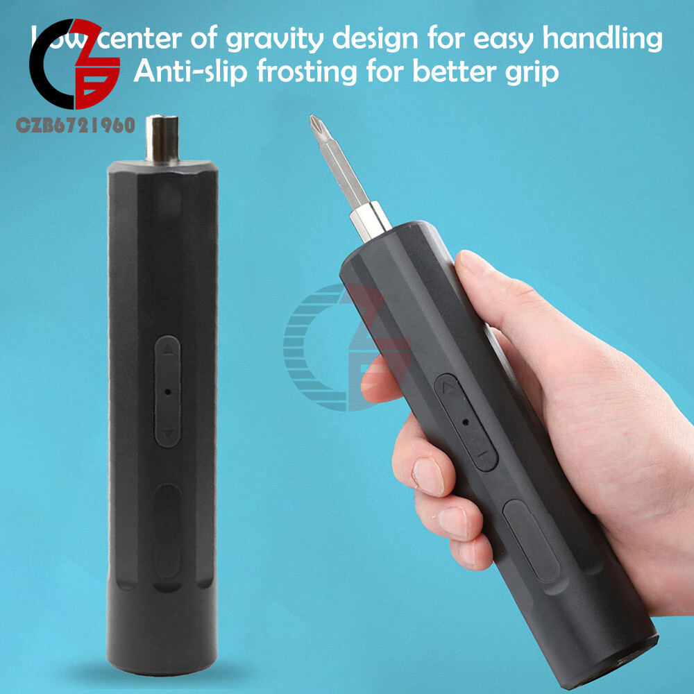 Portable Cordless Rechargeable Electric Screwdriver Kit Mini Power Tool + Bits