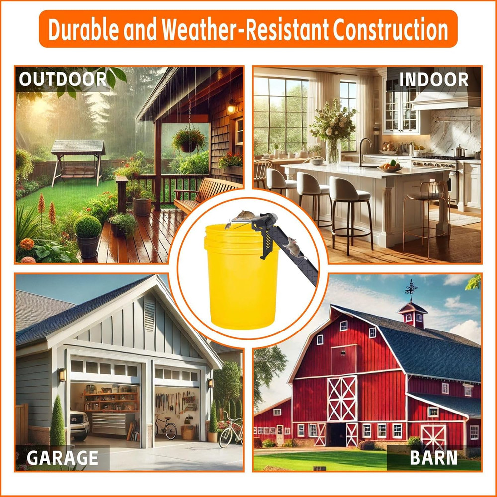 Walk the Plank Mouse Trap, Humane Rat Trap with Adjustable Sensitivity, Auto Res