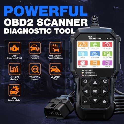 VD30 Pro Car Code Reader, OBD2 Scanner Diagnostic Tool for Cars and Trucks,