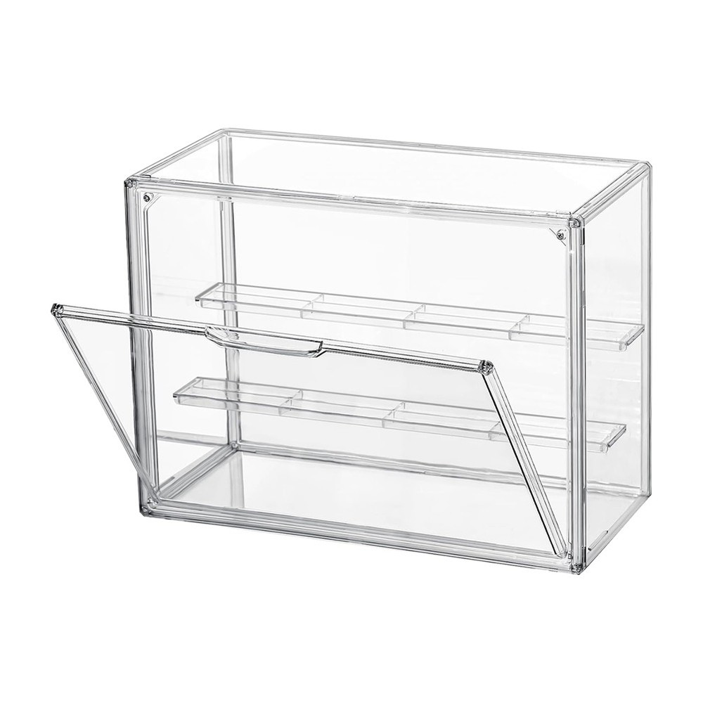 Clear Acrylic Display Case 3 Tier Display Shelf, Stackable  Showcase with3563
