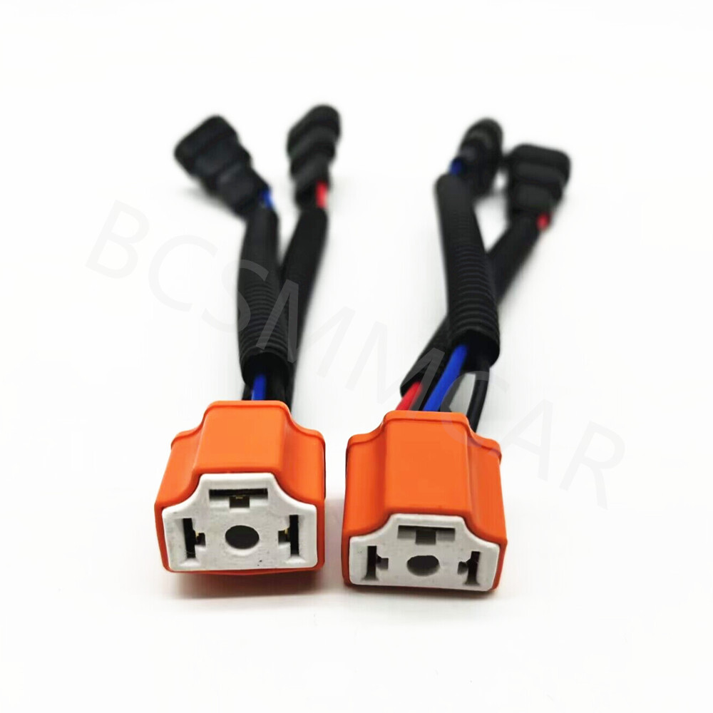 Car 9005 9006 To H4 Headlight Bulb Conversion Sockets Harness Plug Replacement