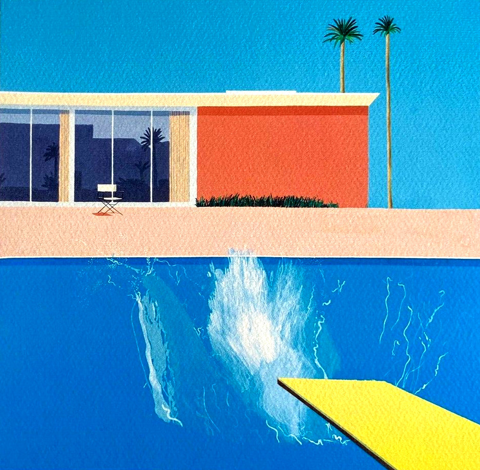 David Hockney Lithograph COA Original Signed In Pen Numbered In Pencil