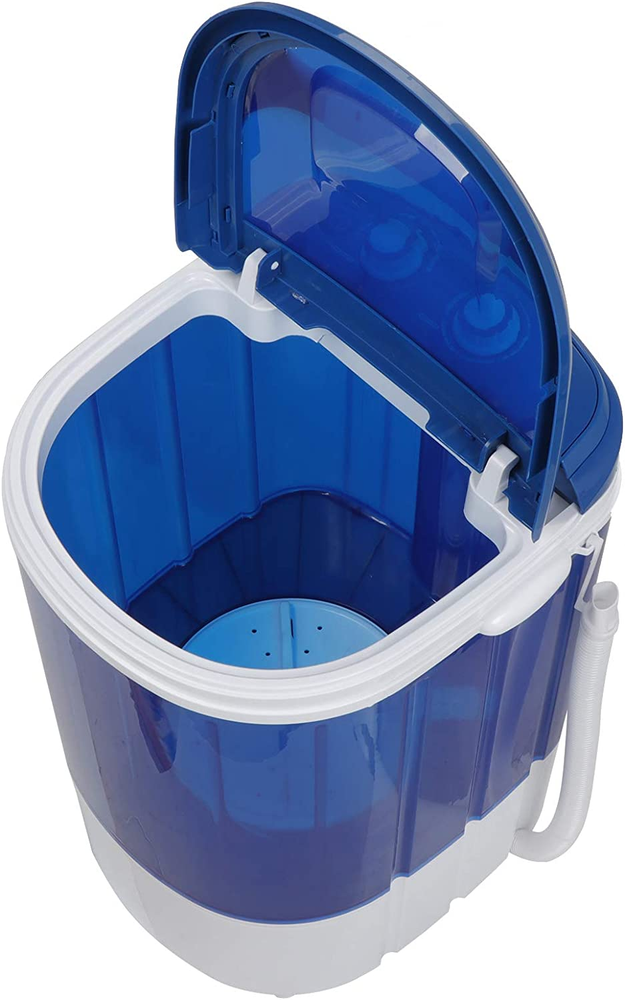 Portable Single Tub Washing Machine Compact 2-IN-1 Design Semi-Automatic Washer