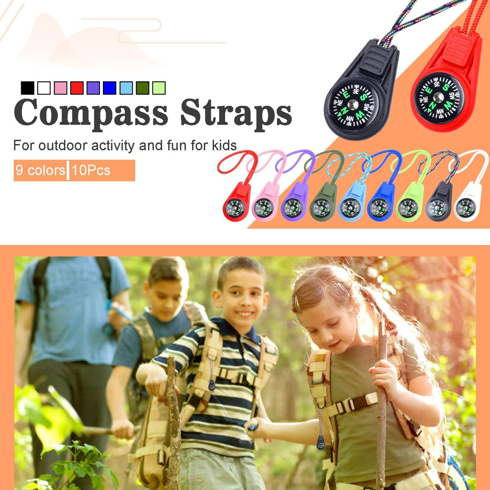 Compass Bulk Mini Compass for Navigation Lesson,Plastic Compasses for Party Favo