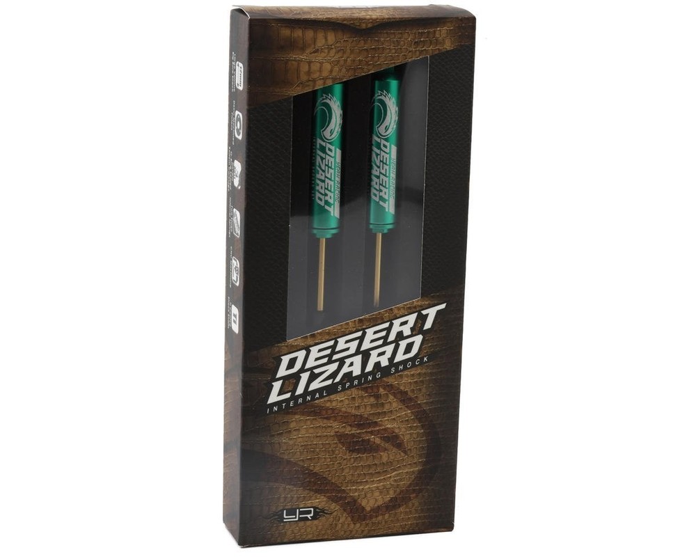Desert Lizard Two Stage Internal Spring Shock (2) Green YEA-DDL-100GN (100mm)