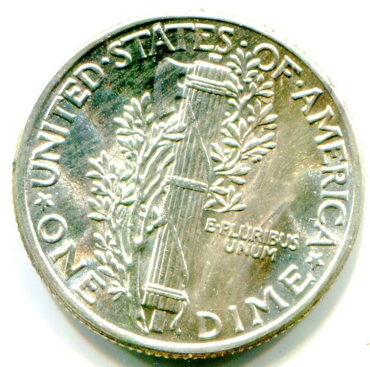 1942 SILVER MERCURY DIME !! Mint State !!